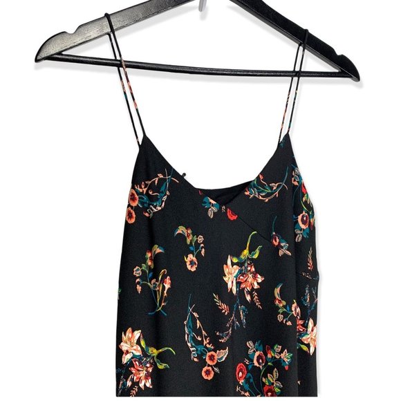 Sam Edelman Mixed Media Slip Dress Floral Cheetah Print Sleeveless Size 6 - Picture 2 of 12